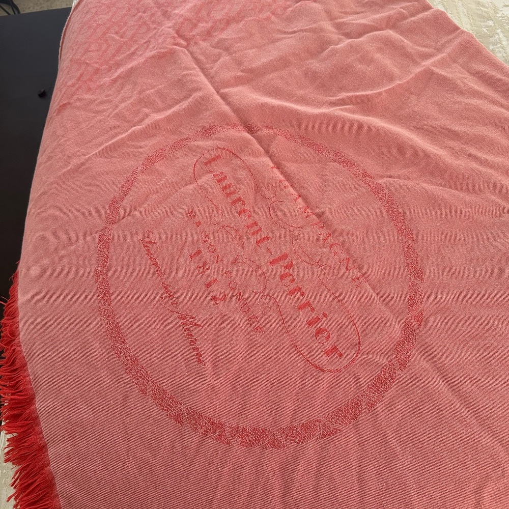 Pink Laurent Perrier Blanket